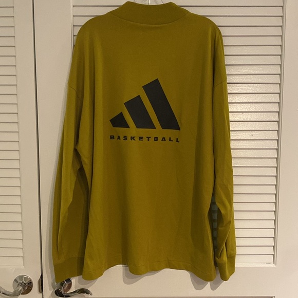 ADIDAS ORIGINALS BASKETBALL ONE long sleeve TEE pulse olive - Picture 4 of 6